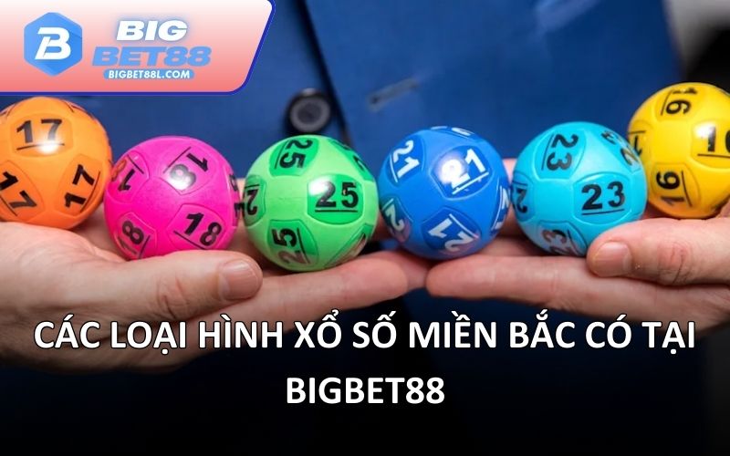 Các loại hình xổ số miền bắc có tại BIGBET88