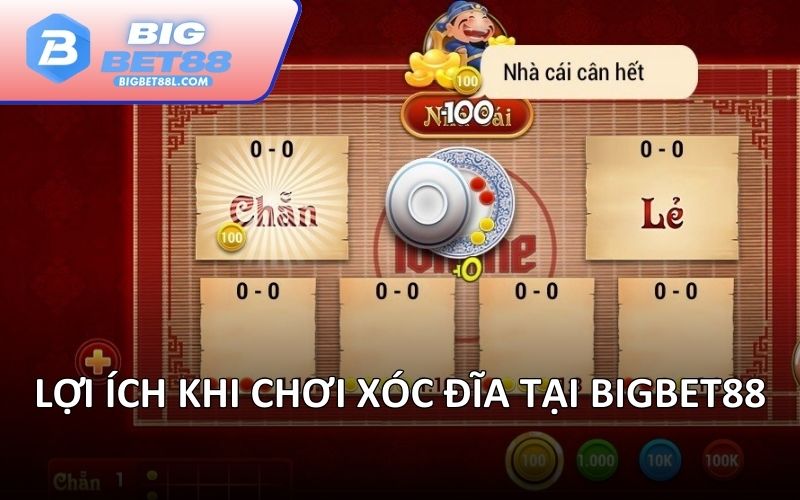 Lợi ích khi chơi Xóc đĩa tại BIGBET88