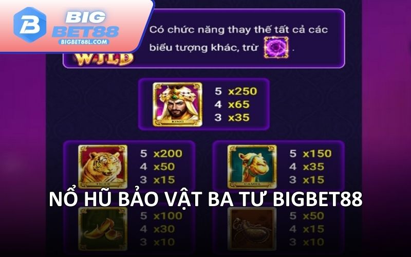 Nổ hũ Bảo Vật Ba Tư BIGBET88